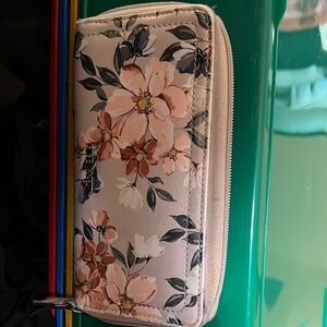 Floral Zip-Around Wallet-Nine West